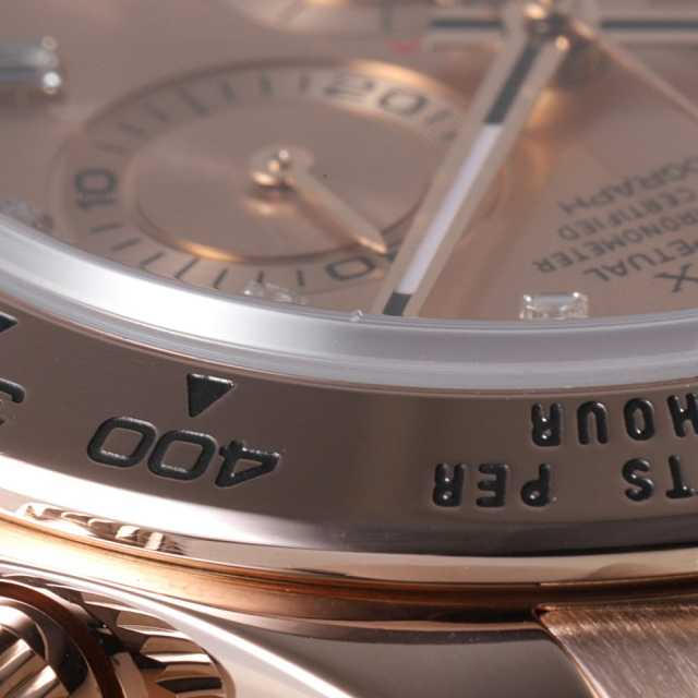 116505A ピンク ROLEX（ロレックス）コスモグラフ デイトナ 8Pバゲット