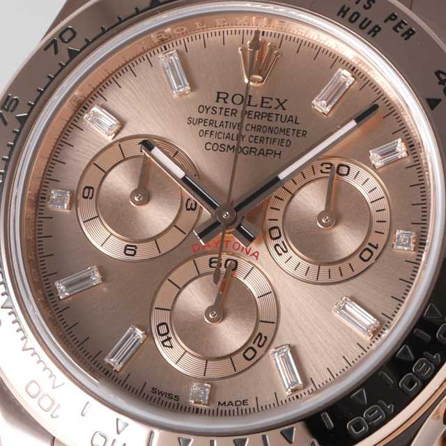 116505A ピンク ROLEX（ロレックス）コスモグラフ デイトナ 8Pバゲット