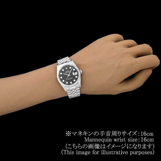 16234G ブラック ROLEX（ロレックス）デイトジャスト 10Pダイヤ 中古