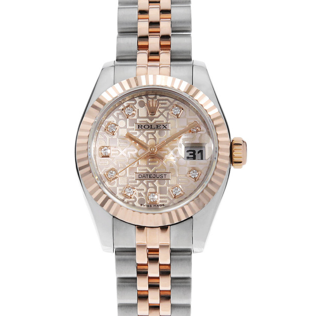 179171G ピンク ROLEX（ロレックス）デイトジャスト 10Pダイヤ 中古 