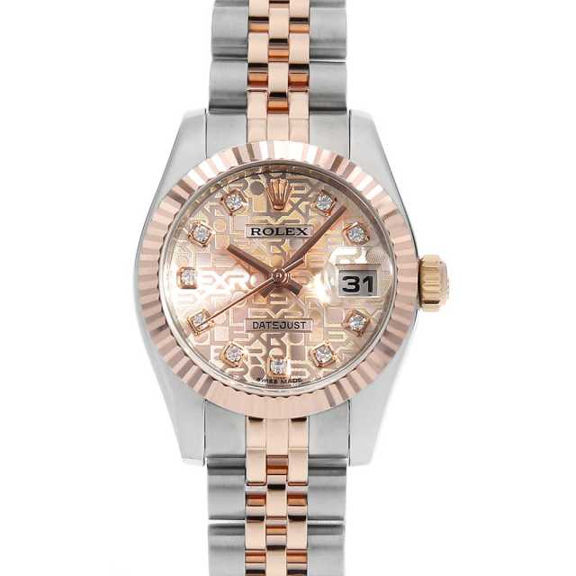 179171G ピンク ROLEX（ロレックス）デイトジャスト 10Pダイヤ 中古 