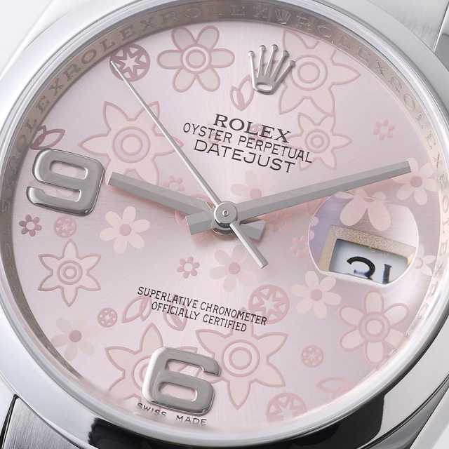 ROLEX 激レア 文字盤 ピンクフラワー 廃盤 フェイス デイトジャスト