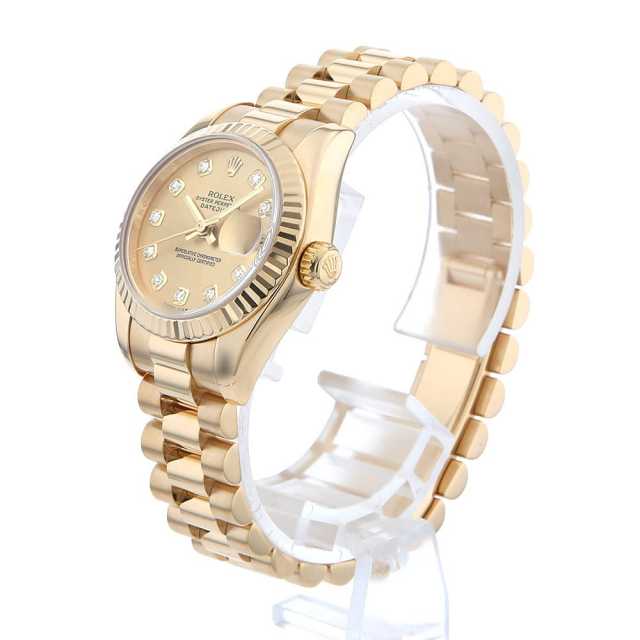 179178G シャンパン ROLEX（ロレックス）デイトジャスト 10P