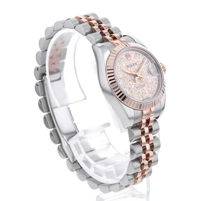 179171G ピンク ROLEX（ロレックス）デイトジャスト 10Pダイヤ 中古
