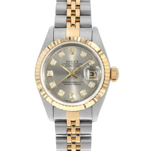 ROLEXロレックス デイトジャスト 69173Gダイヤ10P自動巻 S番 楽天市場】ROLEX ロレックス デイトジャスト 10Pダイヤ 69173G