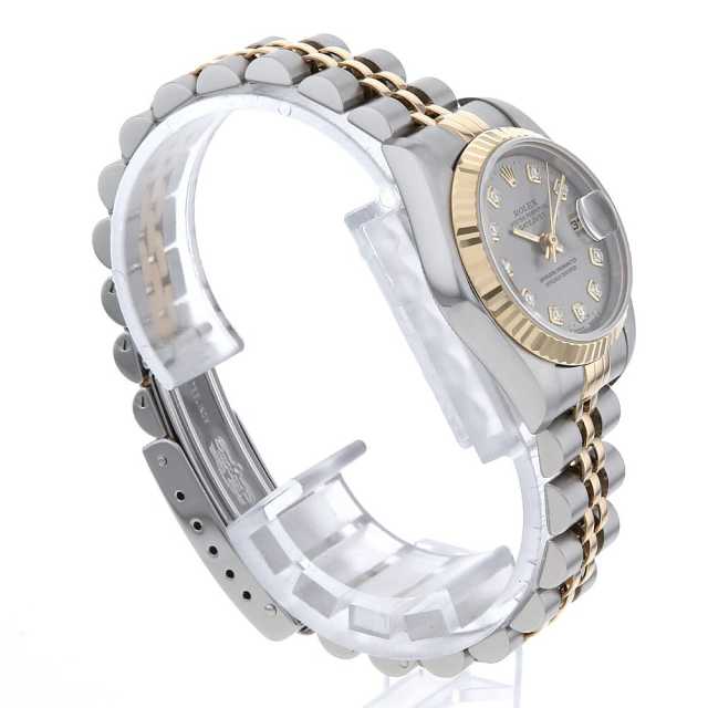69173G グレー ROLEX（ロレックス）デイトジャスト 10Pダイヤ 中古