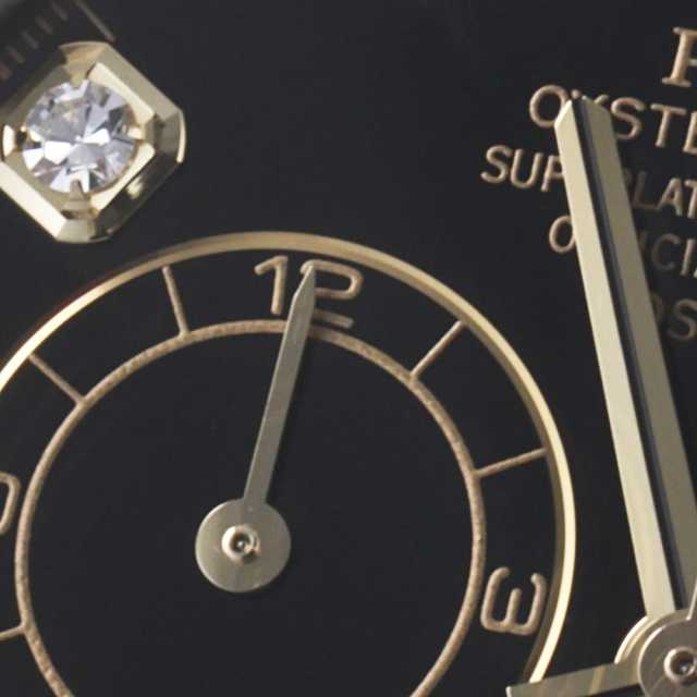 116523G ブラック ROLEX（ロレックス）コスモグラフ デイトナ 8Pダイヤ