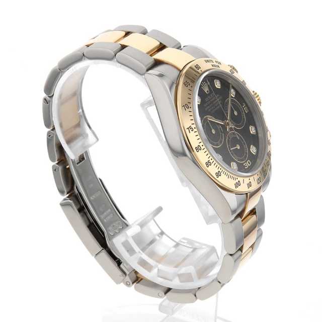 116523G ブラック ROLEX（ロレックス）コスモグラフ デイトナ 8Pダイヤ