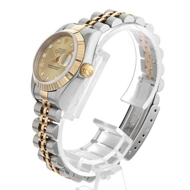 69173G シャンパン ROLEX（ロレックス）デイトジャスト 10Pダイヤ 中古