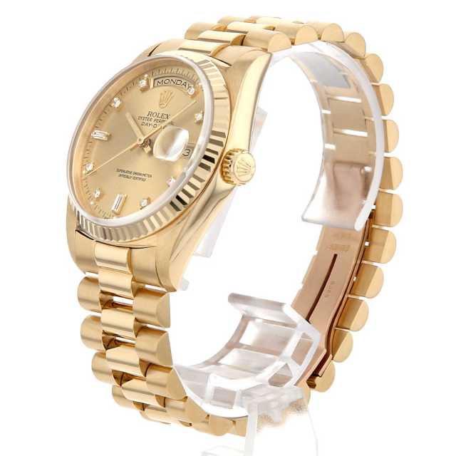 18238A シャンパン ROLEX（ロレックス）デイデイト 8Pダイヤ 2P