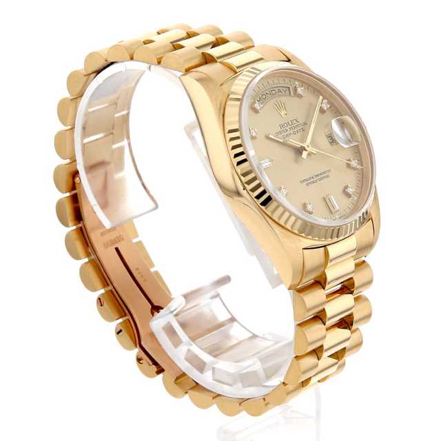18238A シャンパン ROLEX（ロレックス）デイデイト 8Pダイヤ 2P