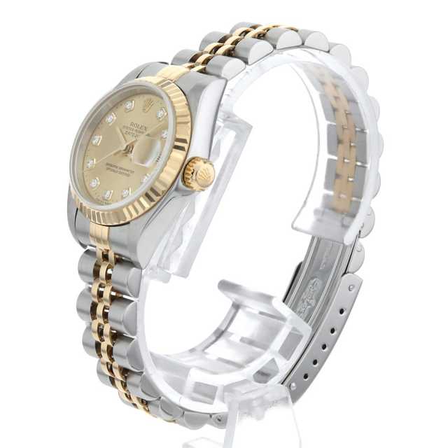 79173G シャンパン ROLEX（ロレックス）デイトジャスト 10Pダイヤ 中古