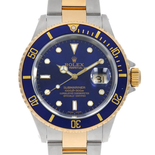 ロレックス・サブマリーナ16613青サブ【中古】 16613 ブルー ROLEX（ロレックス）サブマリーナ デイト 中古 | 東京