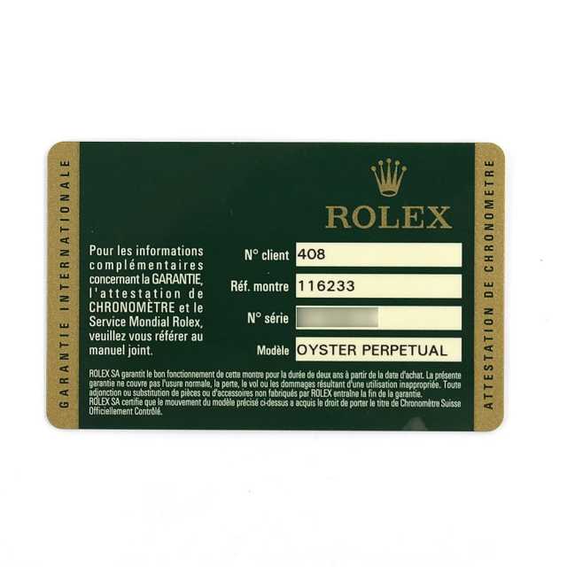 ロレックス デイトジャスト 116233G メンズ 中古