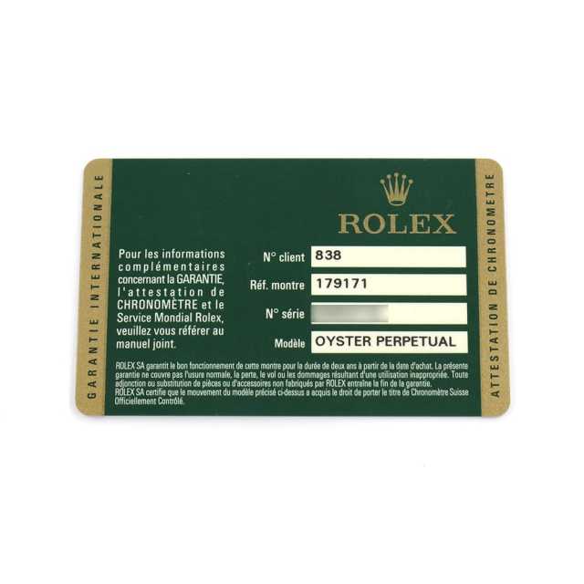 ロレックス デイトジャスト 179171G レディース 中古