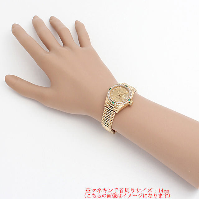 デイトジャスト DIA巻4Pエメラルド 69078G サブ画像３