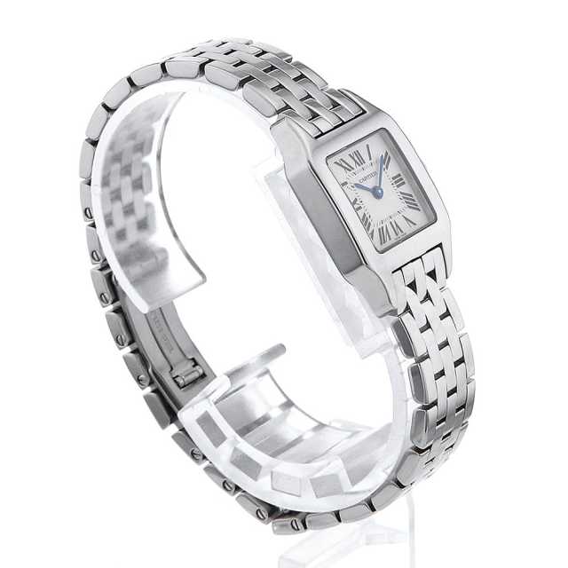 W25064Z5 アイボリー Cartier（カルティエ）サントス ドゥモワゼル SM  