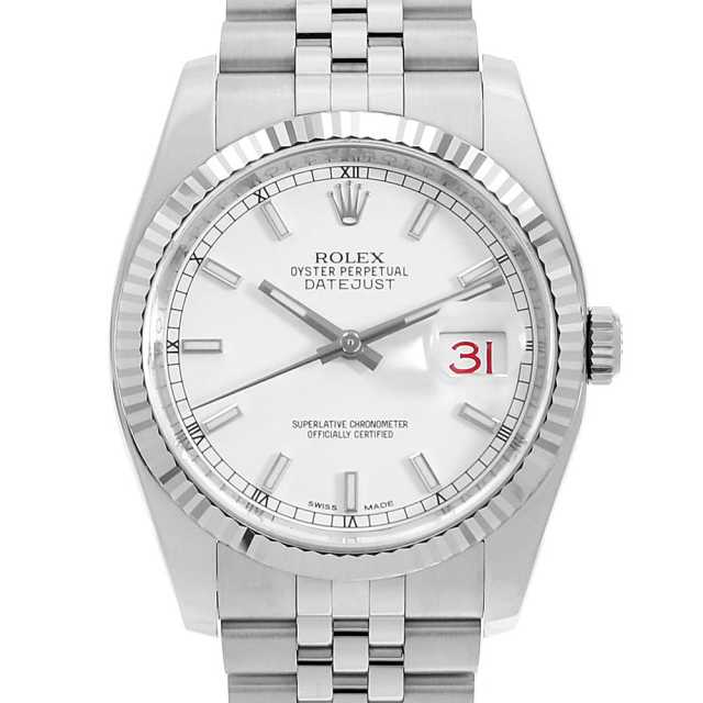 116234 ホワイト ROLEX（ロレックス）デイトジャスト 中古