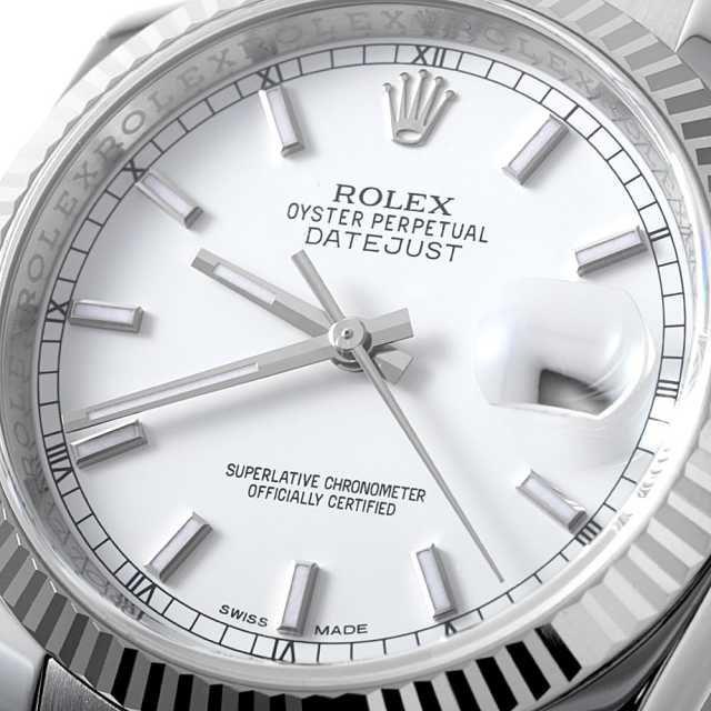 116234 ホワイト ROLEX（ロレックス）デイトジャスト 中古