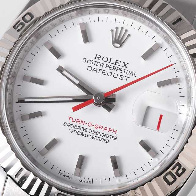 くらっぷ 116264 ホワイト ROLEX（ロレックス）ターノグラフ 中古 | 東京