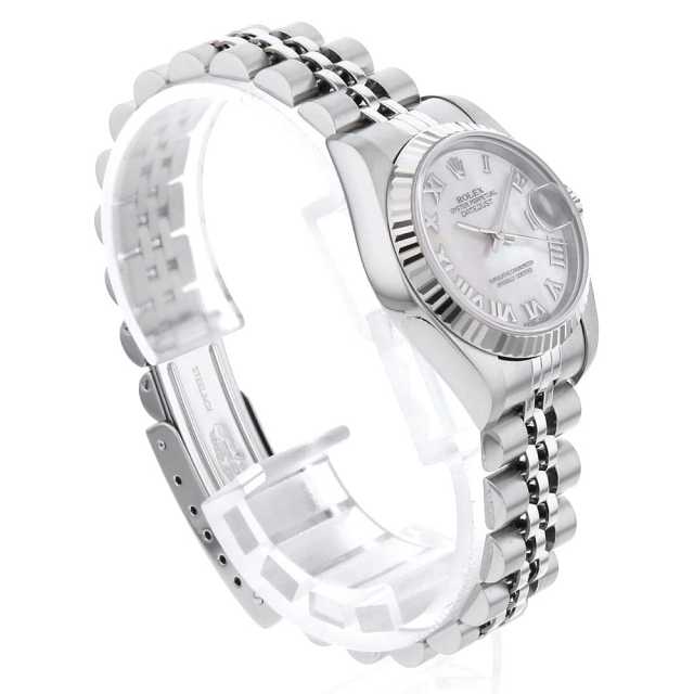 専用　美品ロレックスRef.79174のＦ番タグと同品番のギャランティー証書など 79174NR ピンクシェル ROLEX（ロレックス）デイトジャスト 中古