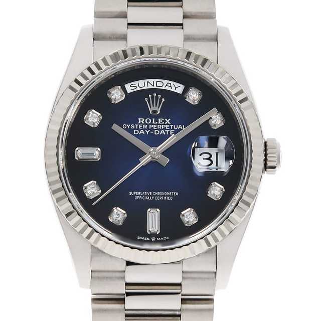 ROLEXデイデイトシルバー色ダイヤル　ダイヤ、バケットダイヤ　文字盤　ダイヤル 楽天市場】【中古】【1年間保証】ROLEX ロレックス デイデイト