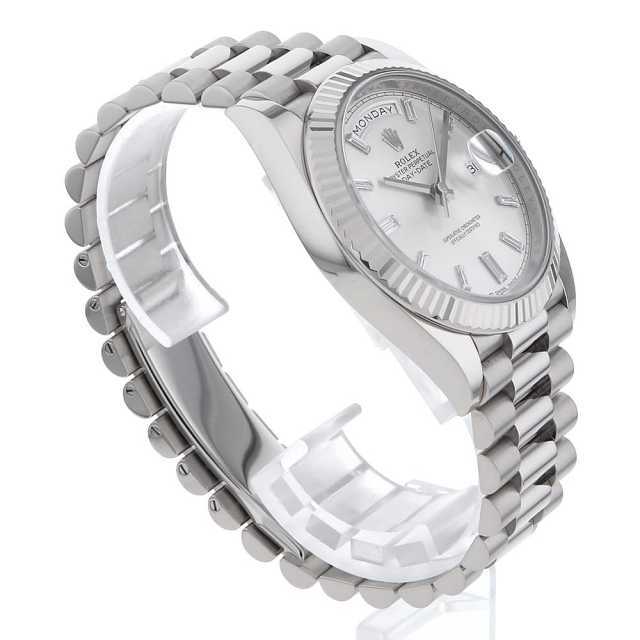 228239A シルバー ROLEX（ロレックス）デイデイト40 10Pバケットダイヤ