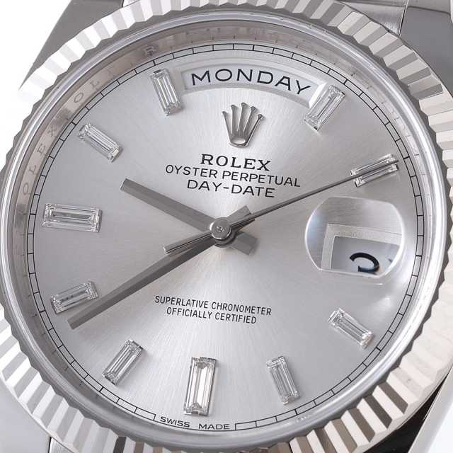 灰釉 注器 古道具 アンティーク ロレックス デイデイト 40 228239 スレートグレー メンズ 時計