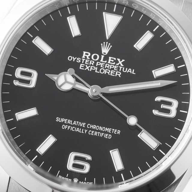 ロレックス ROLEX エクスプローラーI 14270 T番 腕時計 ブラック 124270 ブラック ROLEX（ロレックス）エクスプローラー36 中古