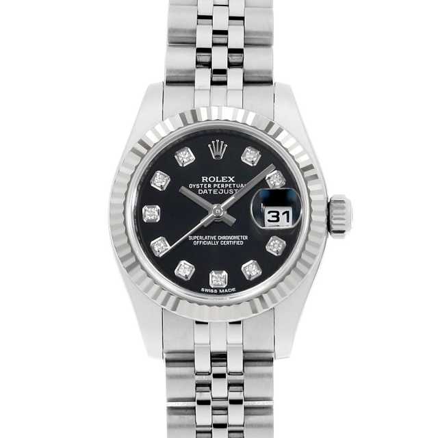 179174G ブラック ROLEX（ロレックス）デイトジャスト 10Pダイヤ 中古