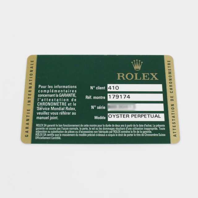 ロレックス デイトジャスト 179174NR レディース 中古