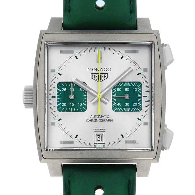 CAW218E.FC6565 シルバー×グリーン TAG Heuer（タグホイヤー）モナコ  