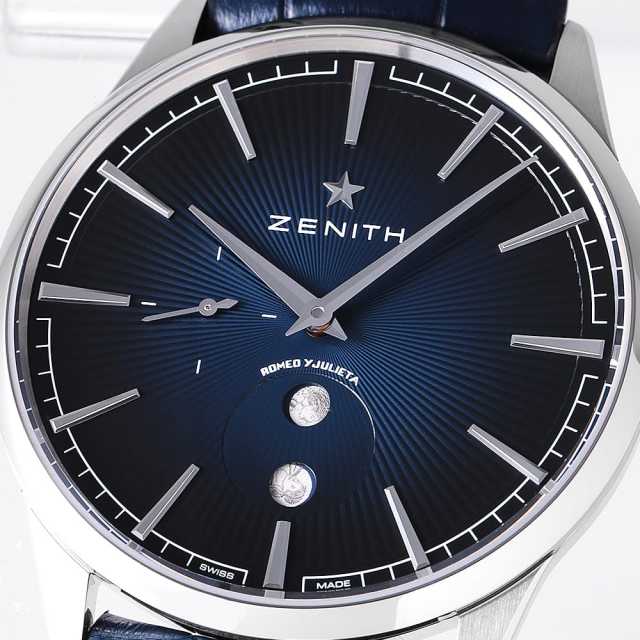 03.3101.692/02.C922 ブルー ZENITH（ゼニス）エリート ムーンフェイズ