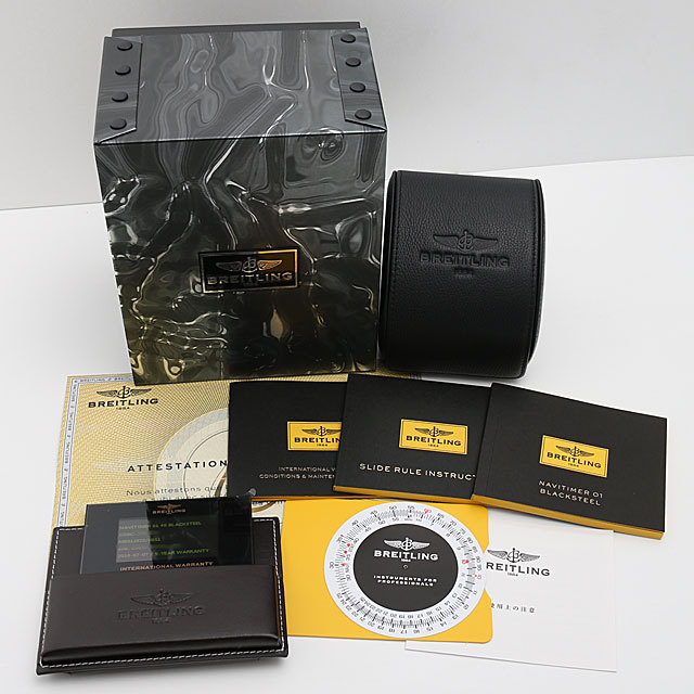ナビタイマー46 ブラックスティール M017B51PRB(MB0128) サブ画像５