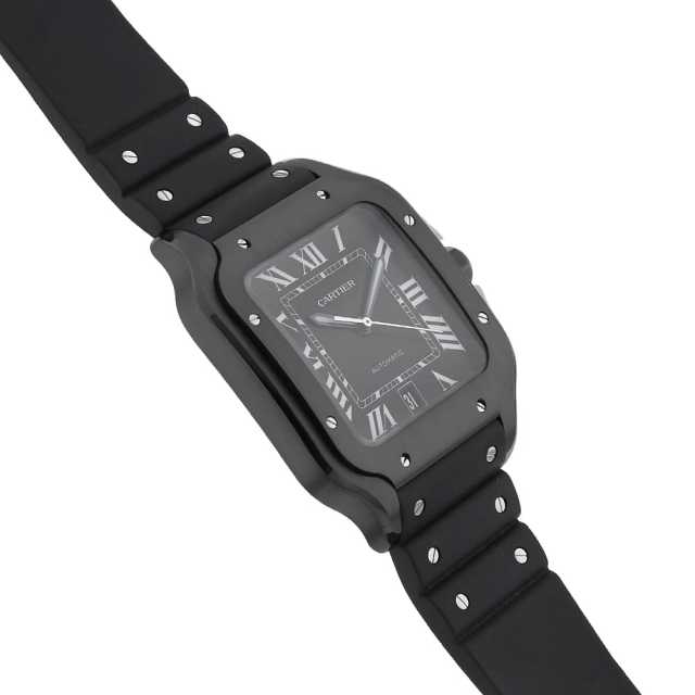 WSSA0039 ブラック Cartier（カルティエ）サントス ドゥ カルティエ LM