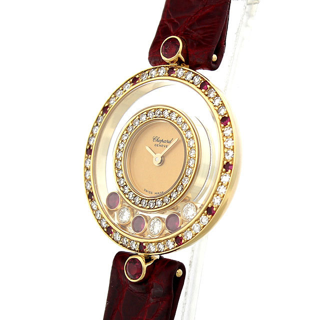20/4191-21 ショパール(Chopard) ハッピーダイヤモンド ダイヤ＆ルビー  