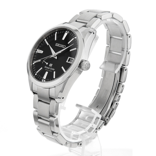 Grand Seiko グランドセイコー SBGA101 自動巻き時計 ブラック Grand Seiko 自動巻き 黒文字盤 時計 SBGA101
