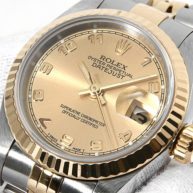 69173 ROLEX（ロレックス） デイトジャスト シャンパン/アラビア 中古  