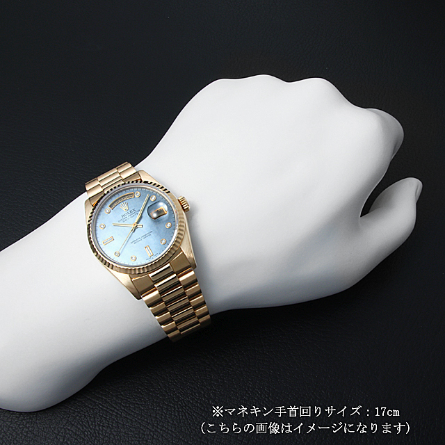 ロレックス　バンド　バックル　ブルー 18238NG ブルーシェルプリントコンピューター ROLEX（ロレックス