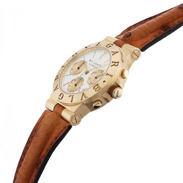 ブルガリ ディアゴノ CH35WGLD AUTO メンズ 中古