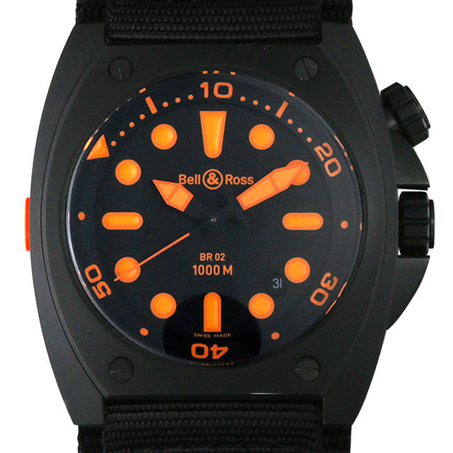 マリーン オートマチック オレンジ BR02-92 ORANGE-R メイン画像