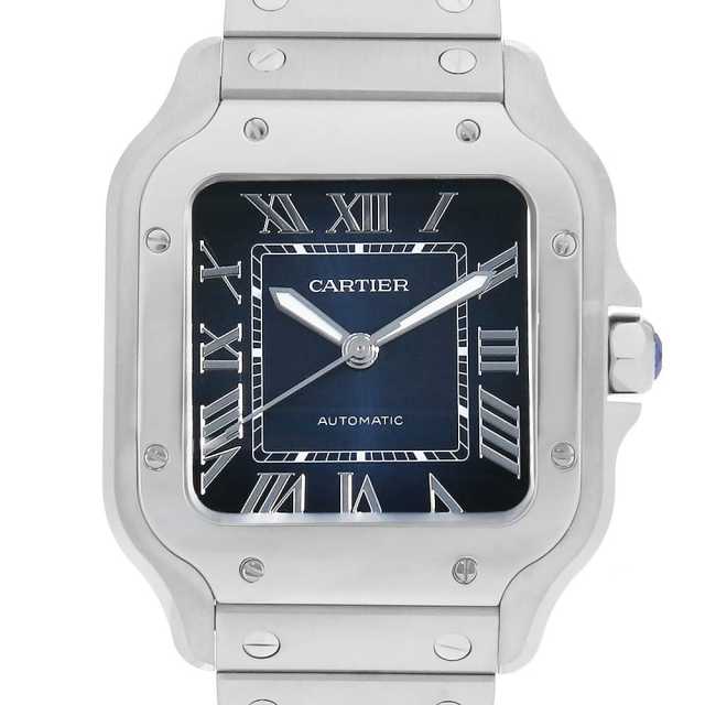 WSSA0063 ブルー Cartier（カルティエ）サントス ドゥ カルティエ MM 