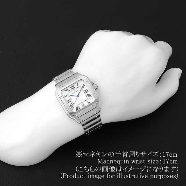 Cartier カルティエ サントス ベルト シルバー ブラック 18 カルティエ サントス ドゥ カルティエ GP×革 ベルト ブラック