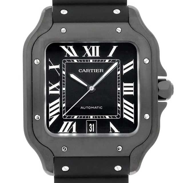 WSSA0039 ブラック Cartier（カルティエ）サントス ドゥ カルティエ LM
