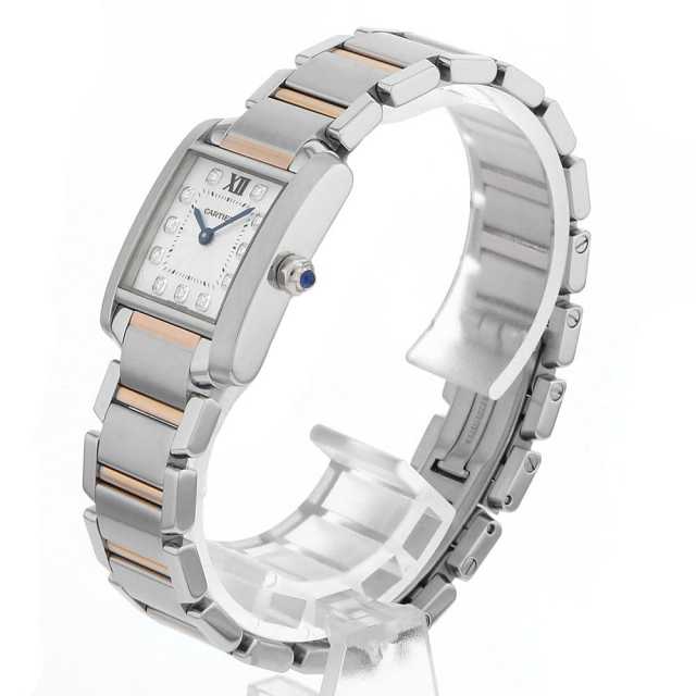 カルティエ　ブランケット Cartier カルティエ タンクフランセーズSM 11P 腕時計 WE110004