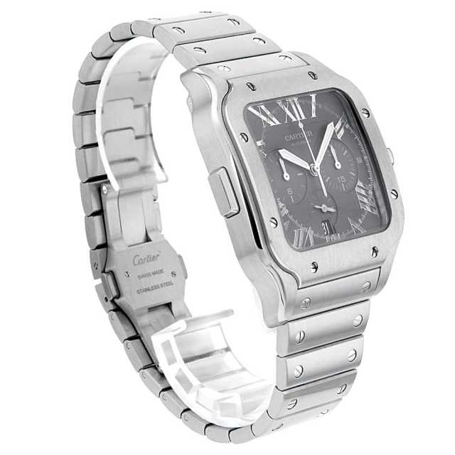 カルティエ 日本限定】マットなグレーのシックなクロノ！！ サントス ドゥ
