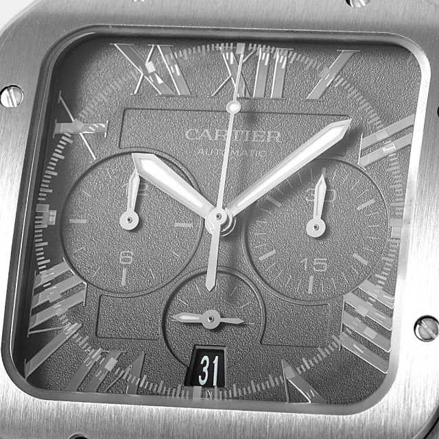高品質　カルティエ サントス　インク黒 カルティエ - サントス デュモン LM | CARTIER | WSSA0046 | SS