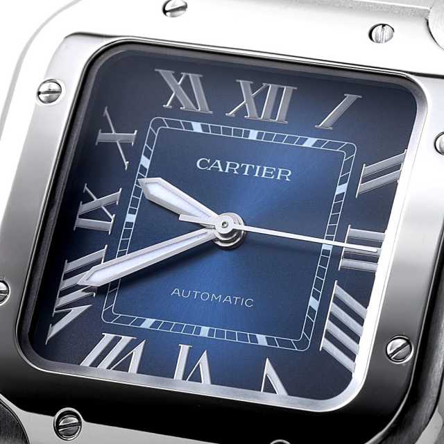 WSSA0063 ブルー Cartier（カルティエ）サントス ドゥ