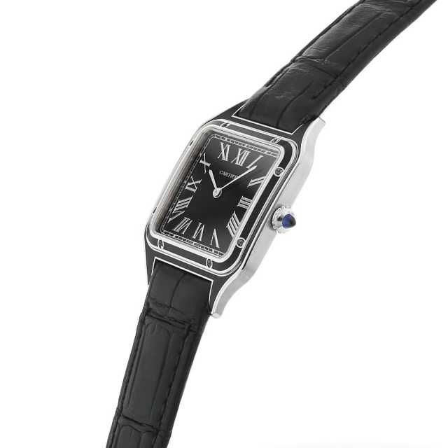 WSSA0046 ブラック Cartier（カルティエ）サントス デュモンLM