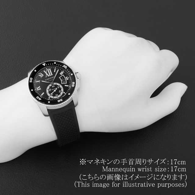 美品　カルティエ　純正　カリブルドゥ カルティエ用ステンレスベルト　日本正規品 W7100056 ブラック Cartier（カルティエ）カリブル ドゥ
